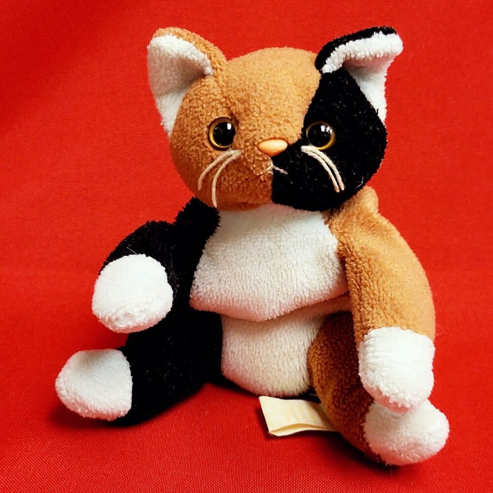 TY Beanie Babies Chip The Calico Cat 1996 Stuffed Animal